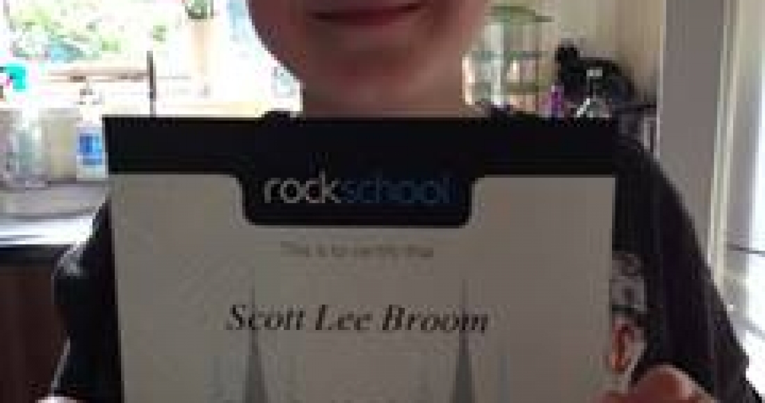 3 students pass with Distinctions – Grade 1 Rockschool drumming exam